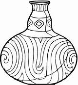Pottery Vase sketch template