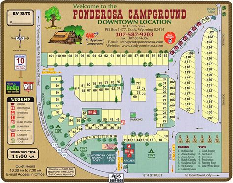 park map  ponderosa campground  cody wy