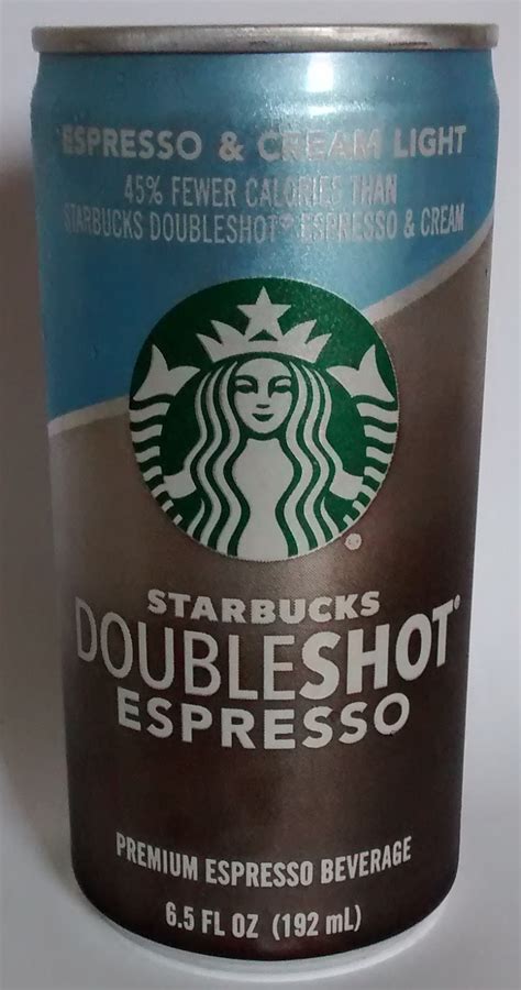 caffeine king starbucks doubleshot espresso cream light review
