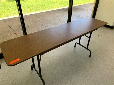 long narrow folding utility tables