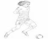 Lyonnais Olympique Joueur Cavani Edinson Mascotte Uefa sketch template