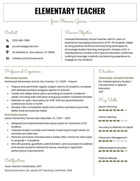 page resume teacher cv instant  professional resume