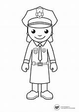 Police Coloring Pages Woman Community Printable Officer Helpers Women Kids Crafts Boyama Clipart Template Printables Colouring Helper Want Preschool Policeman sketch template