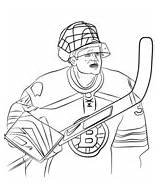 Coloring Nhl Tim Thomas Pages Printable Sports sketch template