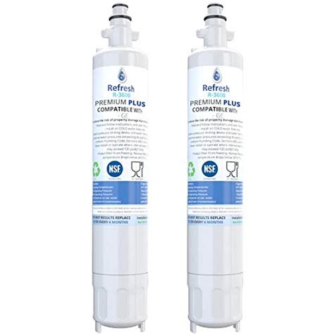 Refresh Nsf 53 Replacement Refrigerator Filter Compatible With Ge Rpwf