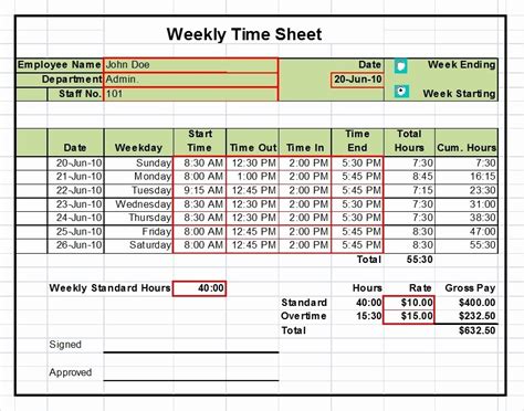 time card calculator  breaks excel templates