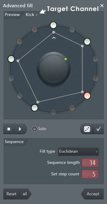 stepsequencer advanced fill tool