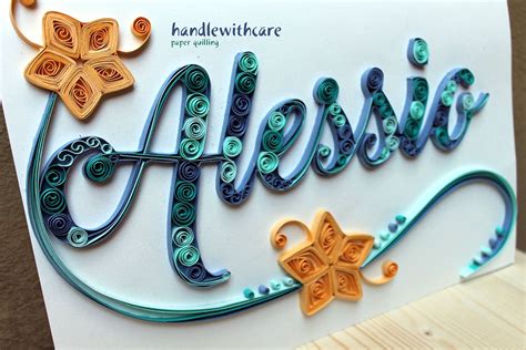 quilling lettering  behance quilling letters paper quilling