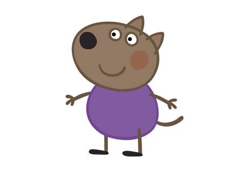 danny dog peppa pig character  vector