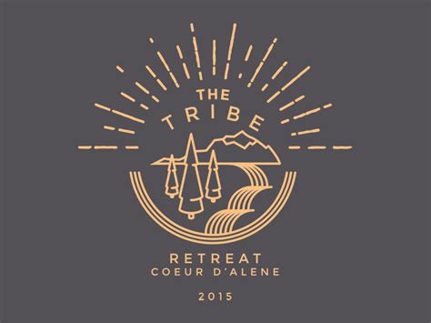 tribe retreat event logo  andrew sullivan  dribbble