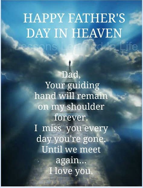 happy fathers day  heaven missing loved  pinterest