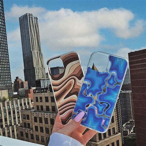 Trippy Psychedelic Blue Iphone Case Hippie Aesthetic Phone Etsy
