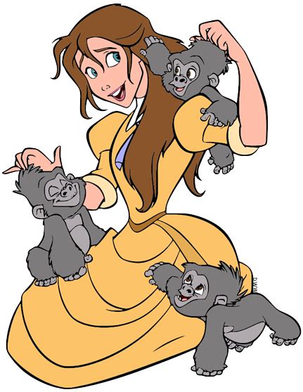 Clip Art Of Jane From Disney S Tarzan Tarzan Jane Tarzan Disney