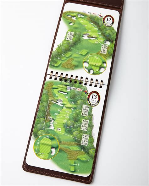 graphic image personalized golf yardage book cover