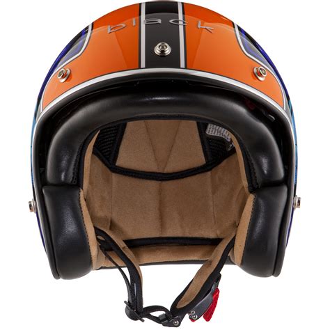 limited edition black moto racer retro open face scooter motorcycle bike helmet ebay