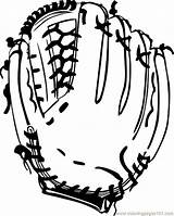 Baseball Glove Coloring Printable Pages Bw Ganson Clipart Clip Vector Svg Colouring Sports Color sketch template