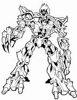 Transformers Coloring Pages Transformer Megatron Kids Getcolorings Printable Print sketch template