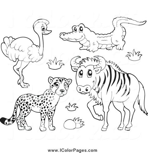 african animals coloring pages  getcoloringscom  printable