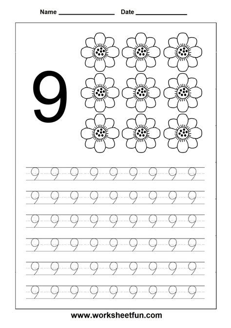 worksheetfun  printable worksheets numbers preschool preschool