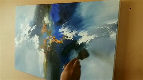 Abstract painting / Acrylic abstract painting using