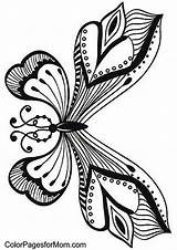 Papillon Mariposas Alyssa Papillons Printable Outline Broder Kolorowanki Motyl Druku Malowanki Broderie Grown Colorpagesformom sketch template