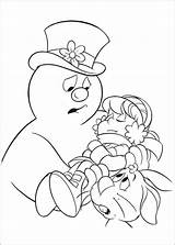 Frosty Snowman Sneeuwpop Kleurplaten Schneemann Froid Boneco Neve Sneeuwman Kleurplaat Bonhomme Neige Trop Tekeningen Websincloud Activiteiten Malvorlage Animaatjes Coloriez Coloringpages sketch template
