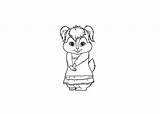 Chipettes Coloring Pages Chipmunks Alvin Colouring Kids Comment Logged Must Post Cartoon sketch template