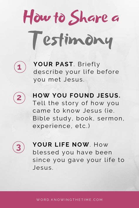 How To Share A Testimony 3 Simple Steps To Sharing Your Personal