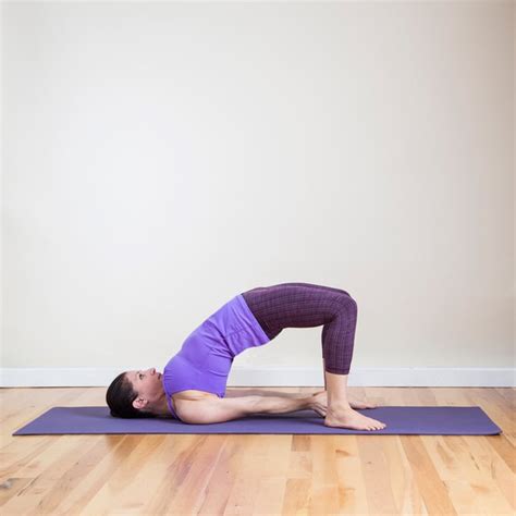 bridge pose  yoga popsugar fitness