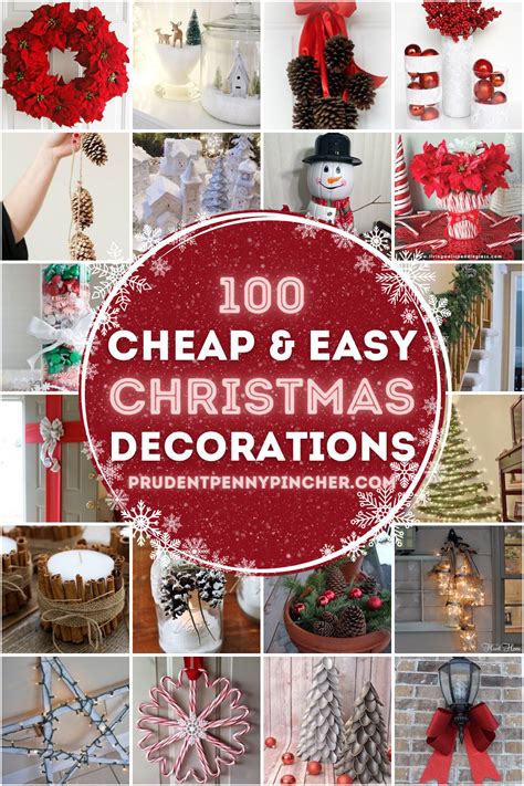 cheap  easy diy christmas decorations prudent penny pincher