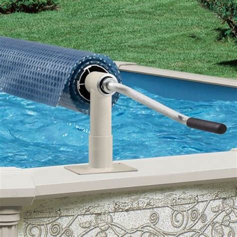 aqua splash pro  ground pool solar cover reel system   swim
