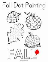 Dot Fall Painting Coloring Noodle Preschool Seasons Twisty Four Autumn Kids Twistynoodle Color Pumpkins Activities October Visit Print Crafts Learning sketch template