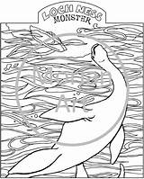 Monster Ness Loch Coloring Printable Pages Etsy sketch template