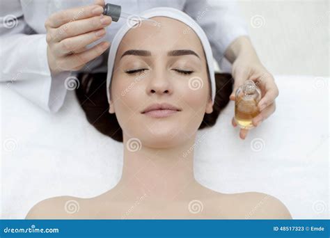 cosmetology stock image image  lying closed moisturize