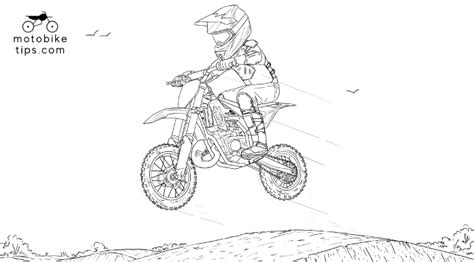 dirt bike coloring pages  printables  kids dirtbikes motobiketips