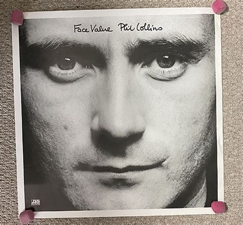 Phil Collins Face Value 1981 Original Promo Poster Genesis Ebay