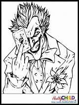 Coloring Joker Pages Popular Coloringhome sketch template