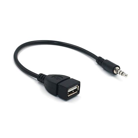 mm audio aux jack  usb type  female mp converter adapter cable