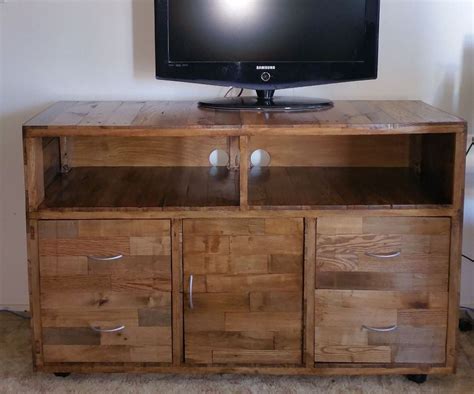 pallet wood tv cabinet 10 steps with pictures instructables