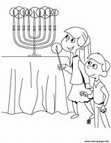 Hanukkah Menorah Religiocando sketch template
