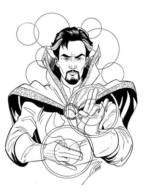 doctor strange   power coloring page  printable coloring