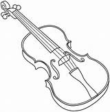 Violin Simple Drawing Getdrawings Coloring Viola Pages sketch template