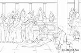 Bethesda Paralytic Pool Jesus Healing Heals Illustration Man Crowd Illustrate Signs Latest sketch template