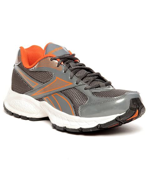 reebok united runner iv lp grey orange running shoes buy reebok