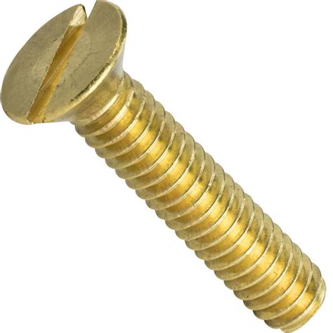 10 32 X 3 Slotted Flat Head Machine Screws Solid Brass