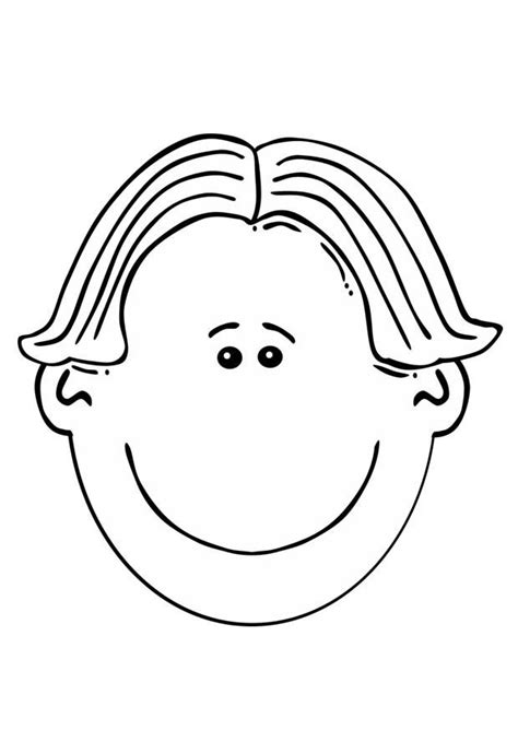 coloring page boys face  printable coloring pages img