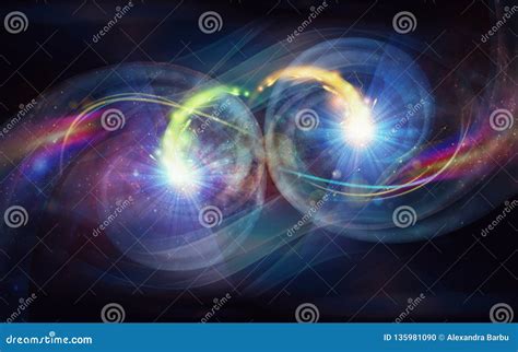 cosmic dance yin  abstract colorful symbol  cosmic space