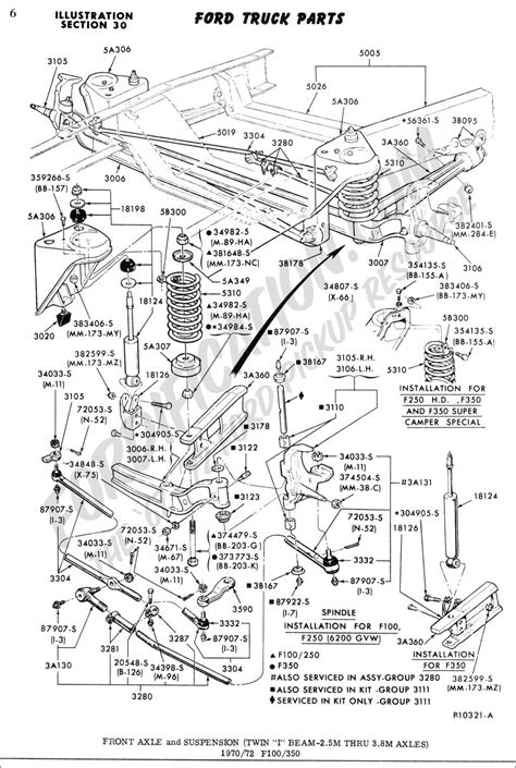ford  front suspension diagram
