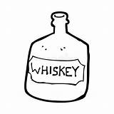 Bottle Whiskey Clipart Cartoon Whisky Old Line Preview Coloring Template Clipground sketch template