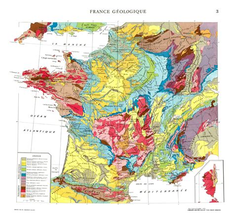 geology  france carte geologique de la france concernant mappe de